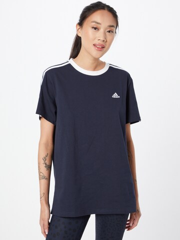 ADIDAS SPORTSWEAR Λειτουργικό μπλουζάκι 'Essentials' σε μπλε: μπροστά