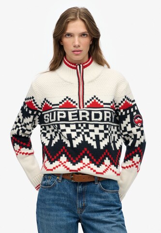 Superdry Trui in Beige: voorkant