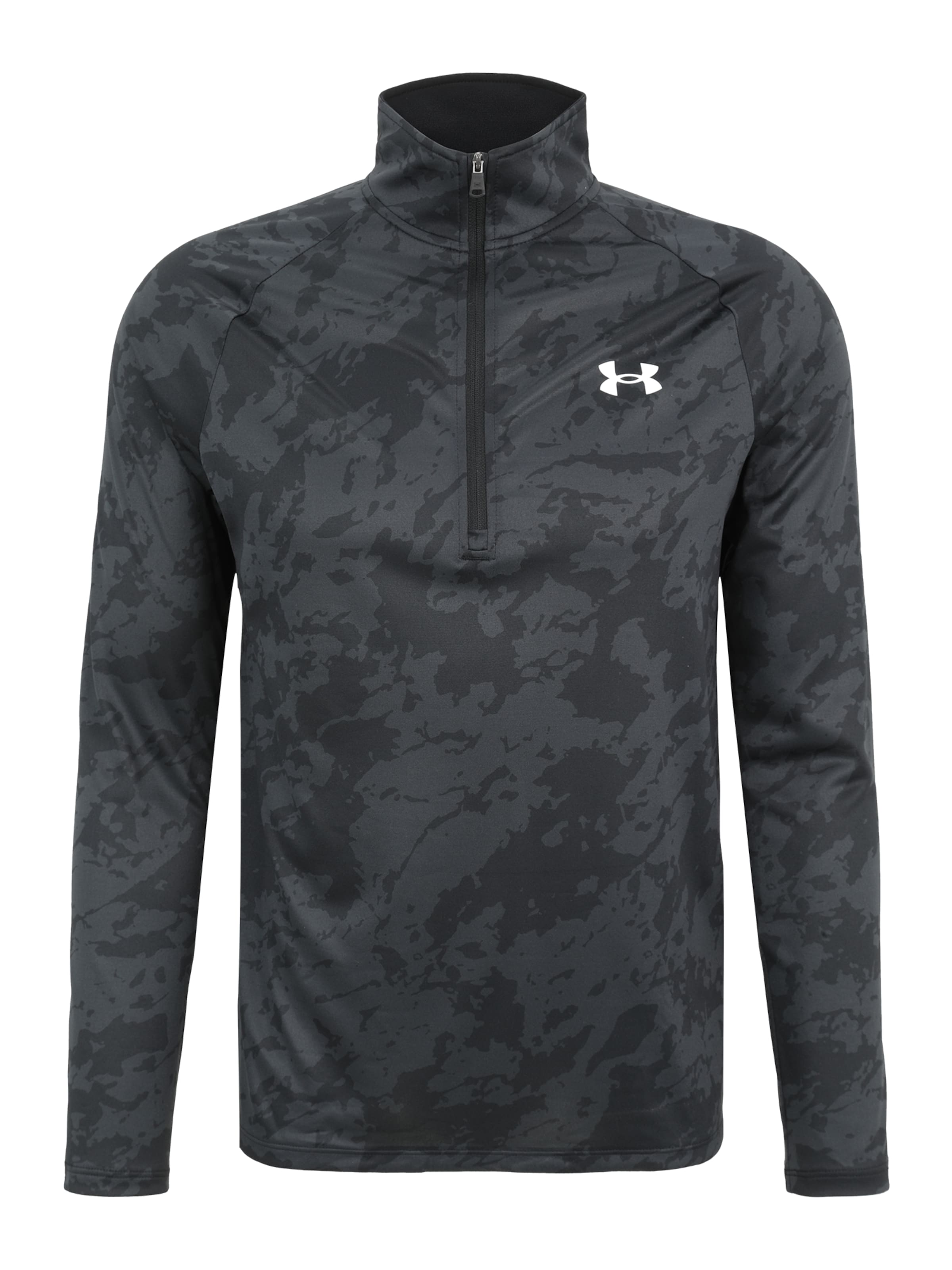 melns UNDER ARMOUR Sporta krekls 'Tech 2.0': no priekšpuses