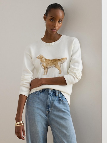 Lauren Ralph Lauren Pullover in Weiß: Vorderseite