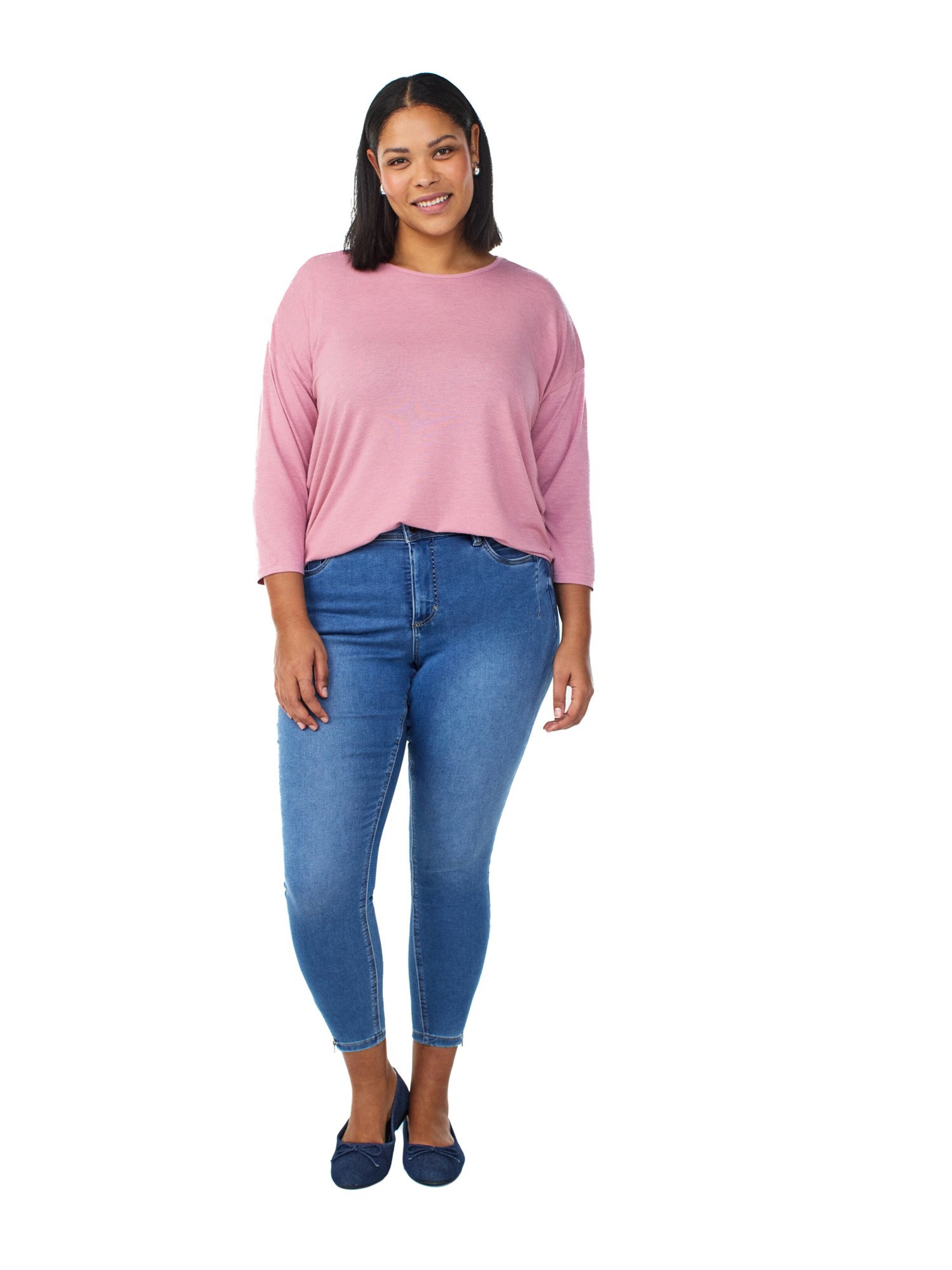 Zizzi Skinny Fit Дънки 'Amy' в синьо