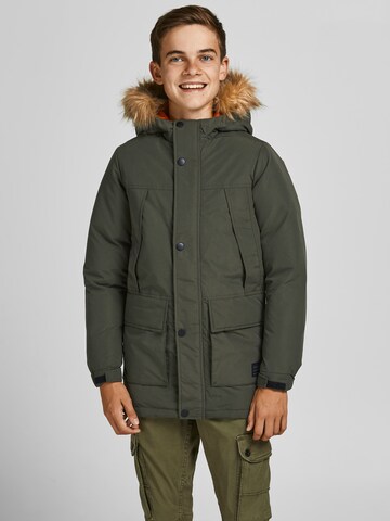 Veste d’hiver 'Super' Jack & Jones Junior en vert : devant