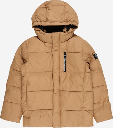 Calvin Klein Jeans Winterjacke in Beige: predná strana