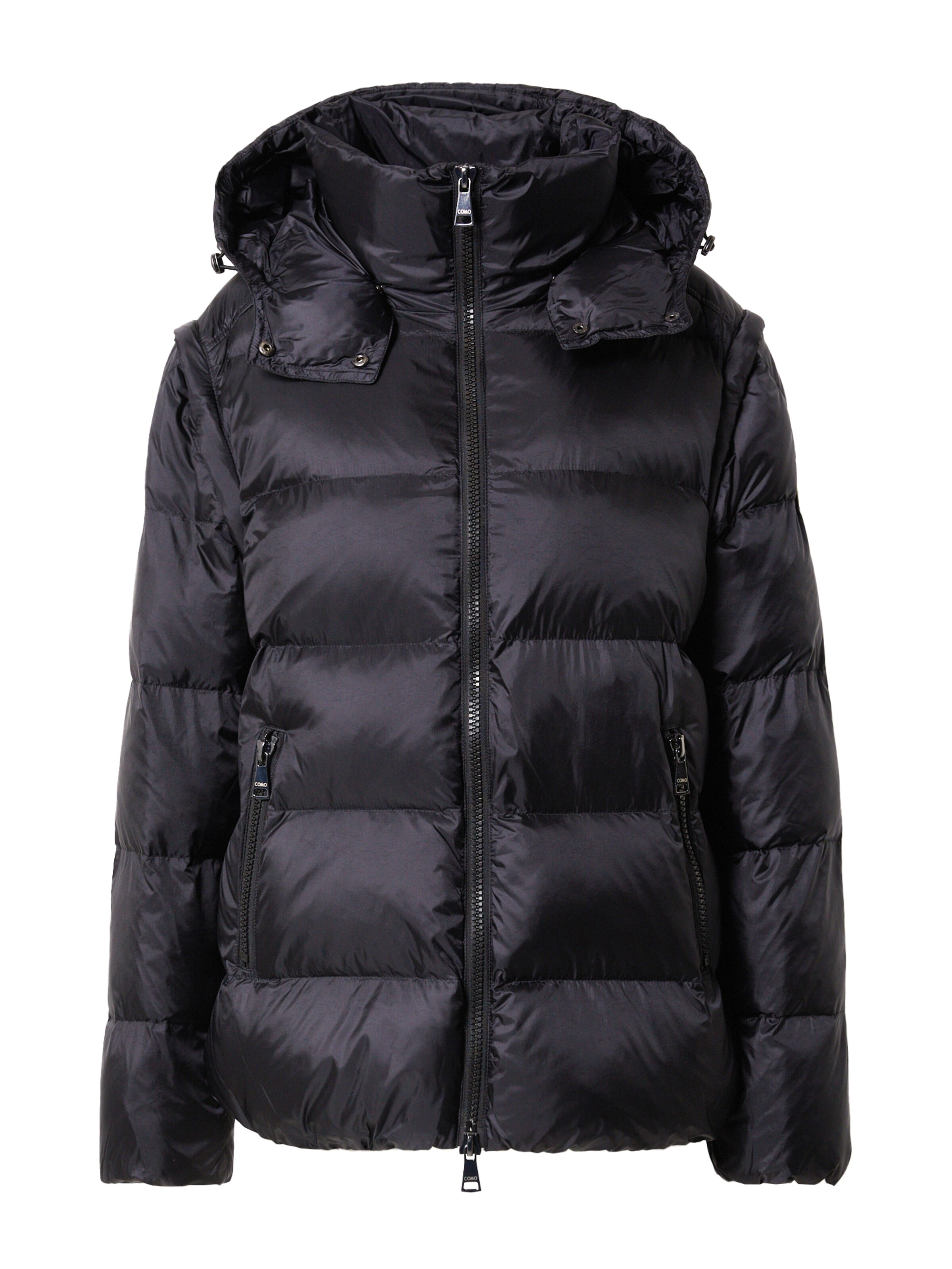 Veste mi-saison No. 1 Como en noir : devant