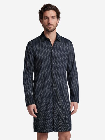 SEIDENSTICKER Pyjama lang 'Classic Web' in Blauw