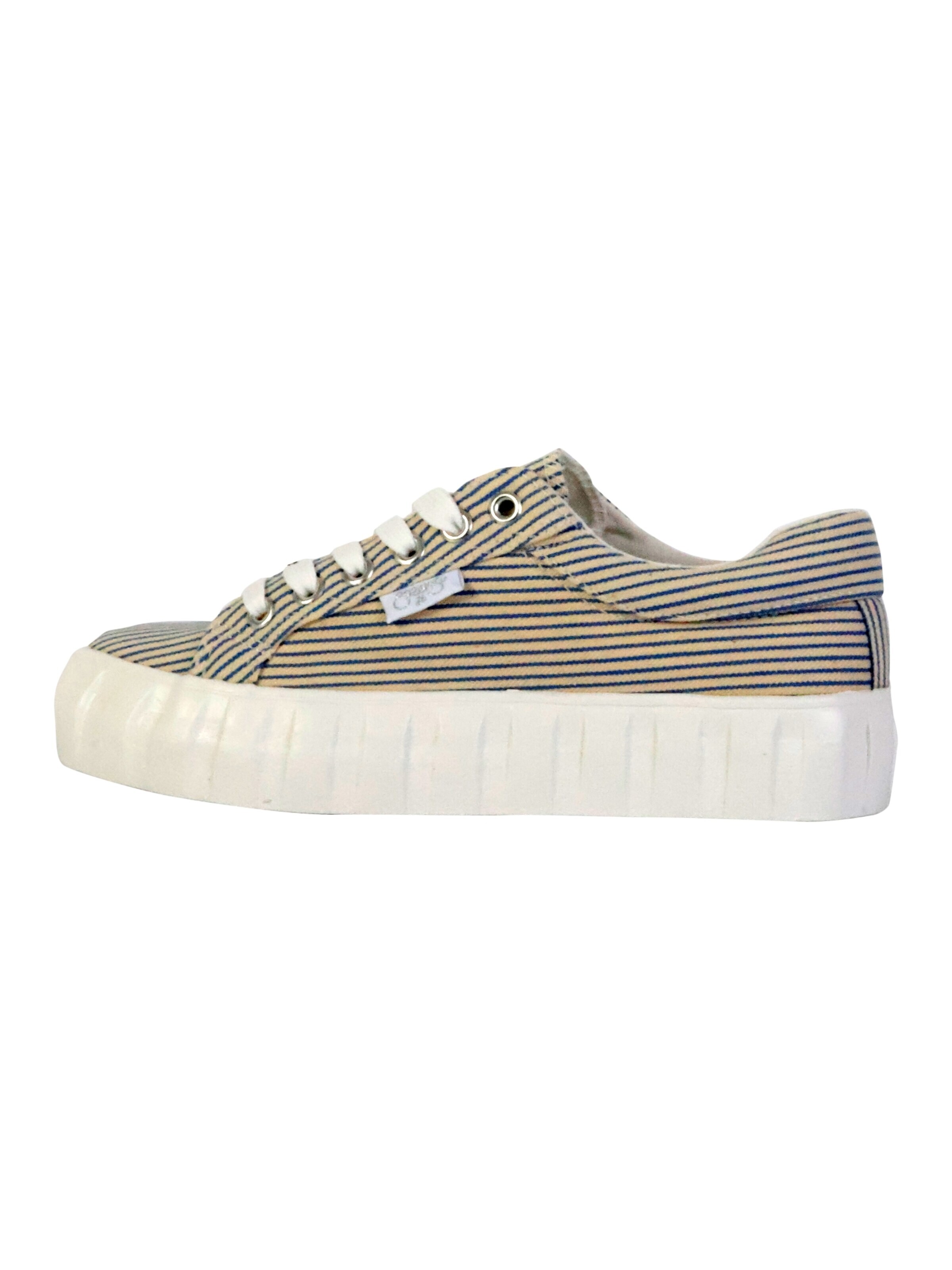 Le Temps Des Cerises - Calzado deportivo con cordones en azul: frente