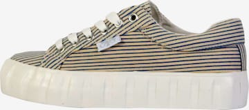 Le Temps Des Cerises - Calzado deportivo con cordones en azul: frente
