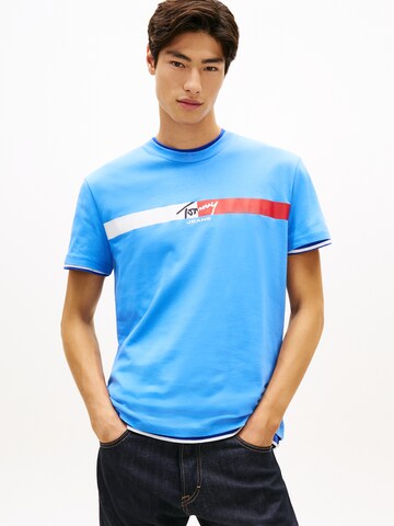 Tommy Jeans Särk, värv sinine: eest vaates