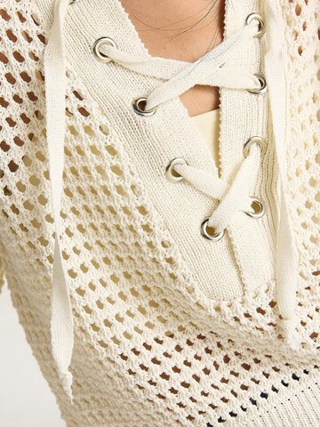 Pull-over Bianco Lucci en blanc