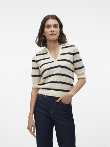 VERO MODA Trui 'VMAmazing' in Beige: voorkant