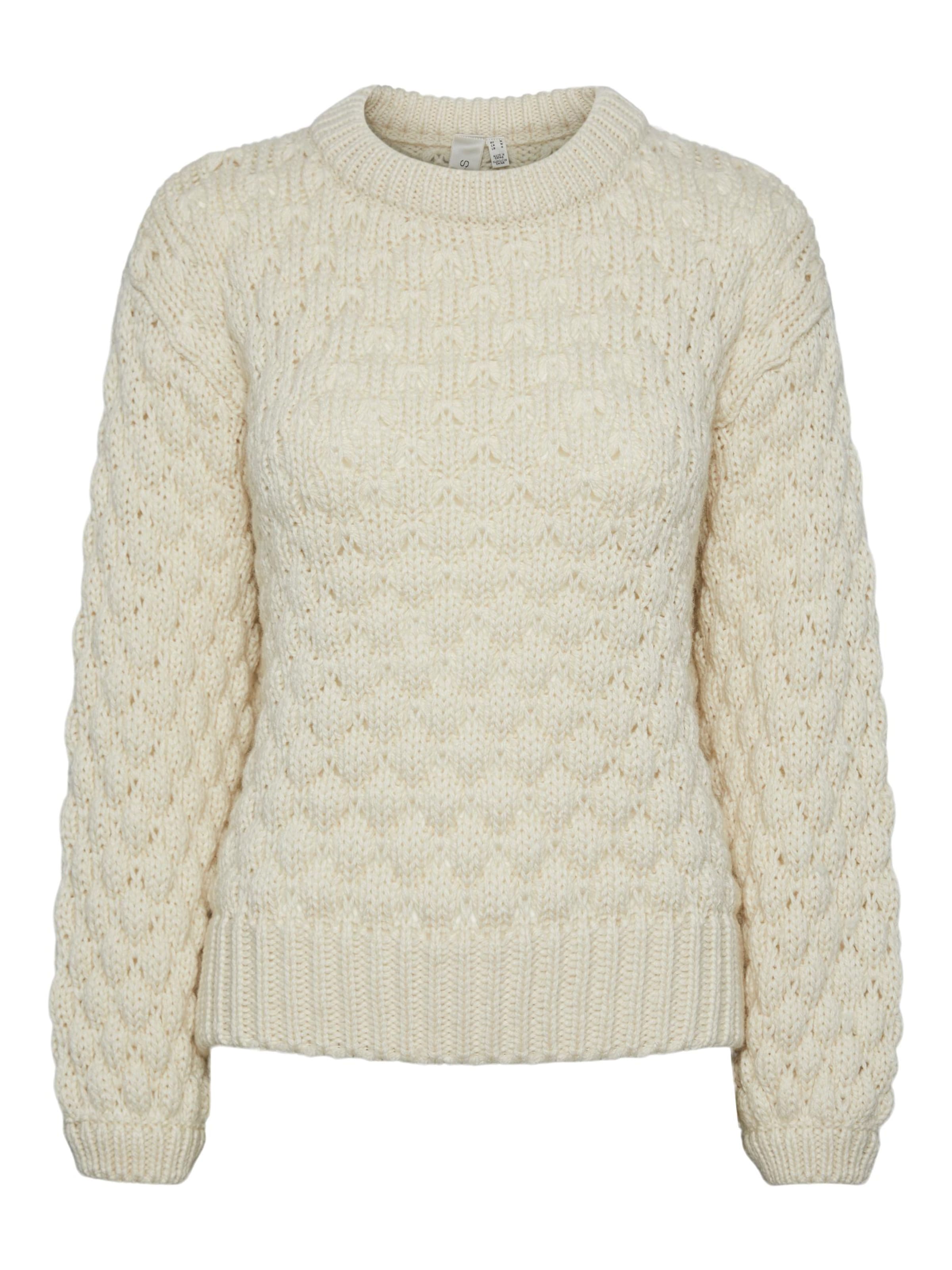 Pull-over 'YASBubba' YAS en beige : devant