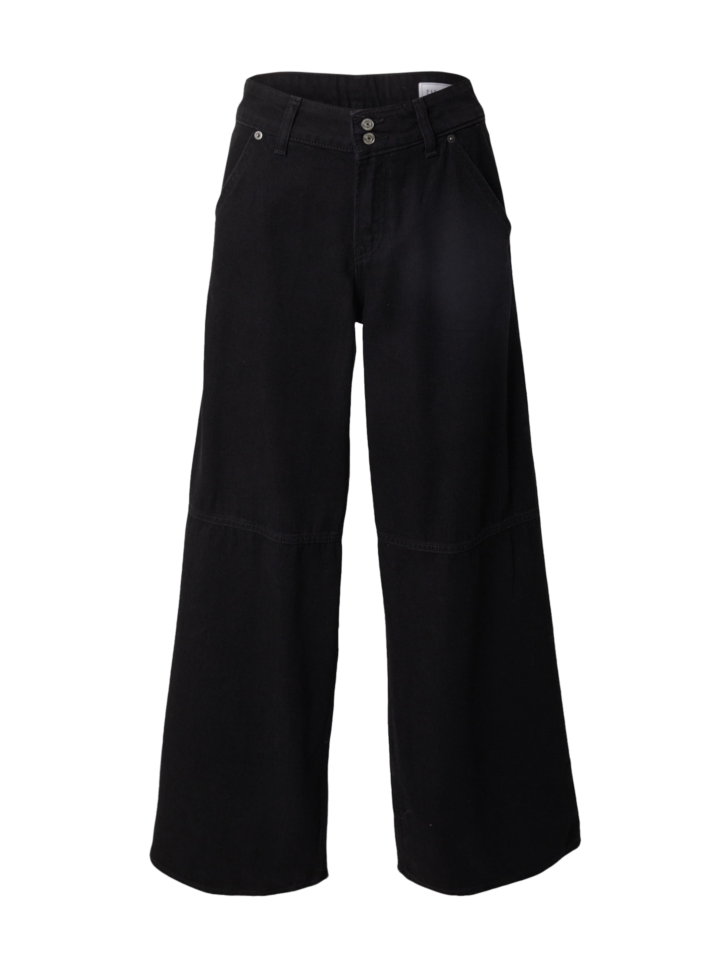 GAP Wide Leg Jeans 'Carson' in Schwarz: Vorderseite