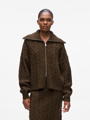 Karl Lagerfeld Knit cardigan in Brown: front