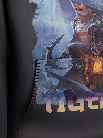 MAD TIGERS Sweatshirt 'Dark Oceans' in Grey