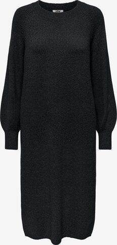 JDY Stickad klänning 'Rue' i svart: framsida