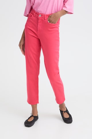 ICHI Regular Jeans 'ZIGGY ' in Pink: Vorderseite
