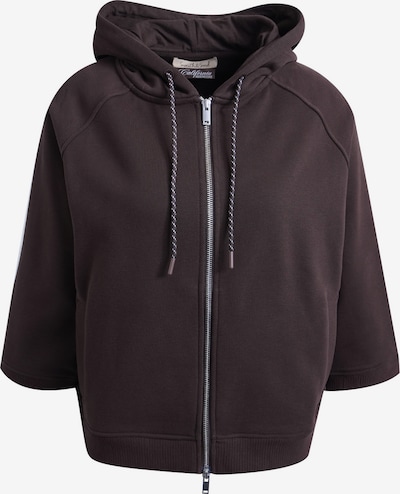 Smith&Soul Oversized Kapuzensweatjacke mit 3/4-Arm in L in dunkelbraun, Produktansicht