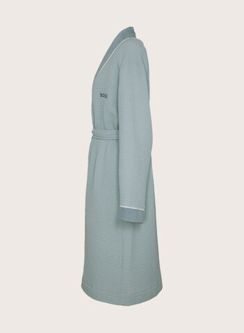 BOSS Long Bathrobe 'THERMS' in Green: front