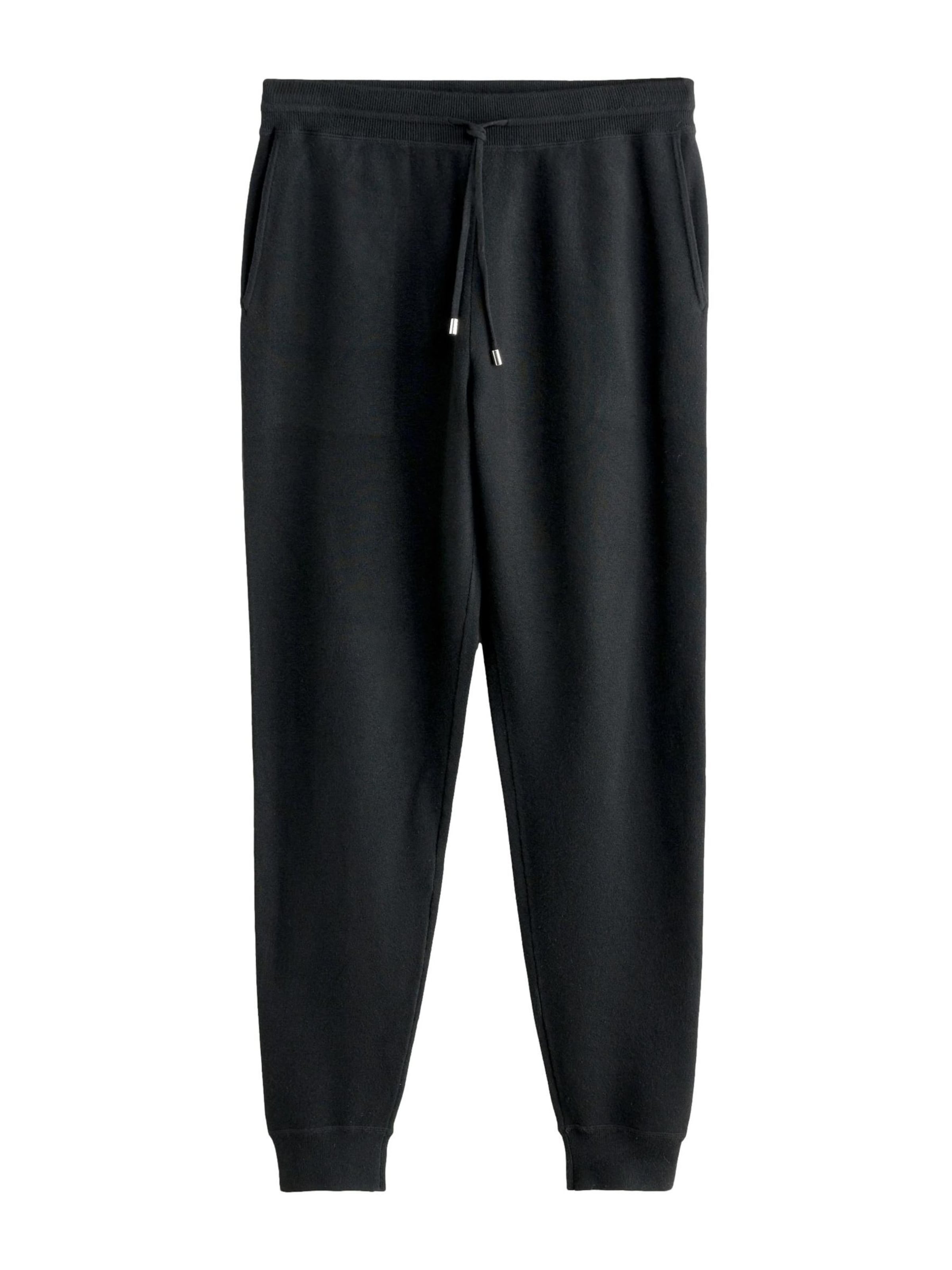 Regular Pantaloni de la Next pe negru: față