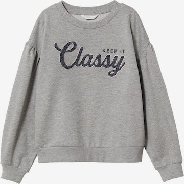 MANGO KIDS Sweatshirt 'Classy' i grå: forside