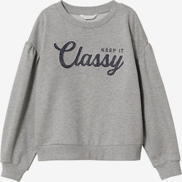 Sweat-shirt 'Classy' MANGO KIDS en gris : devant