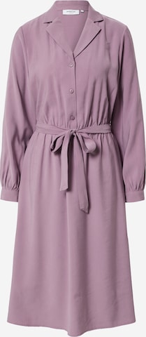 MOSS COPENHAGEN Shirt Dress 'Nilia' in Purple: front