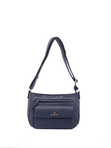 Borsa a spalla 'Borsa a Spalla Donna B Cavalli Ecopelle Zip' di B. Cavalli in blu: frontale