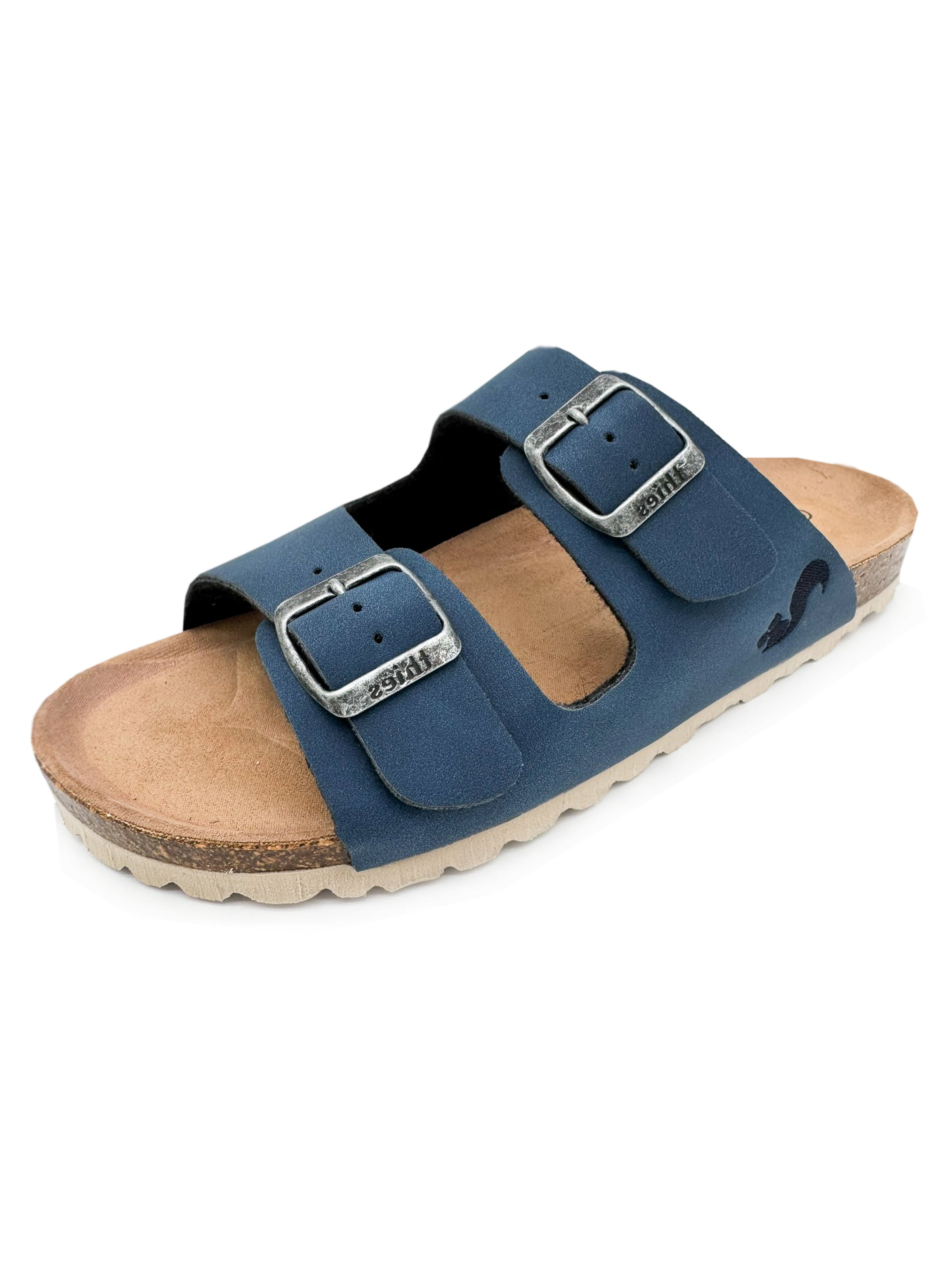 thies Mules 'thies 1856 ® Eco Bio Sandal' in Blue: front
