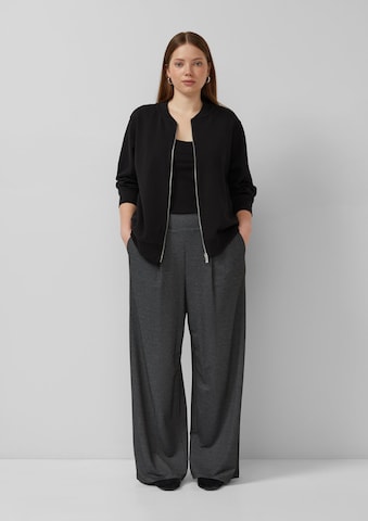 QS Wide Leg Hose in Grau