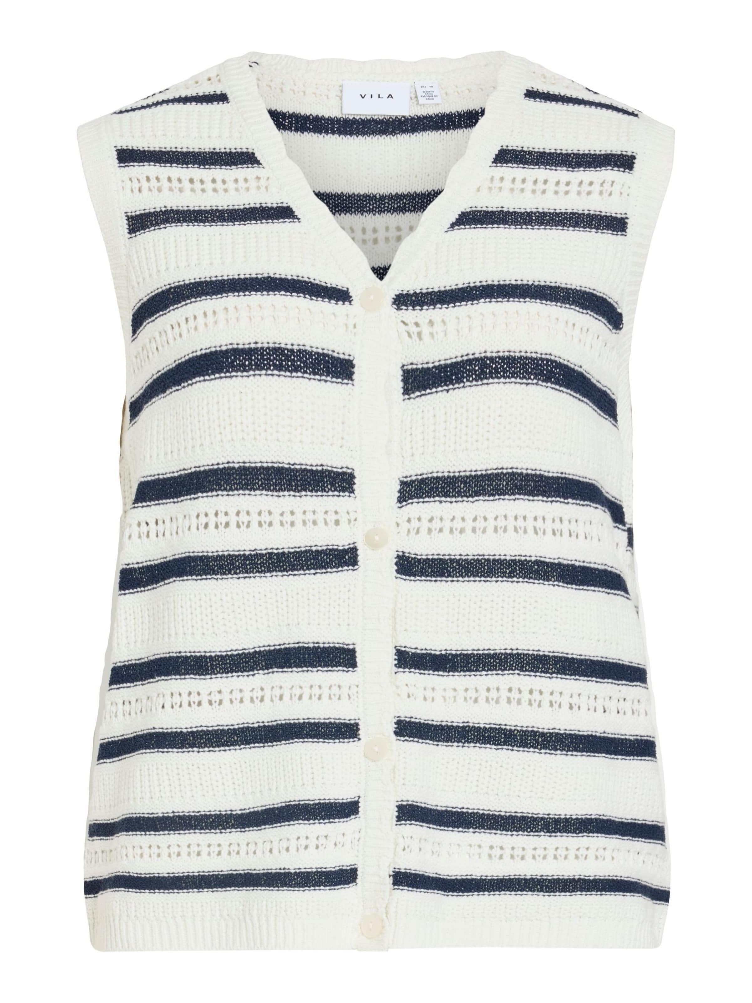 Gilet in maglia 'VIKENGA' VILA di colore nero / bianco, Visualizzazione prodotti