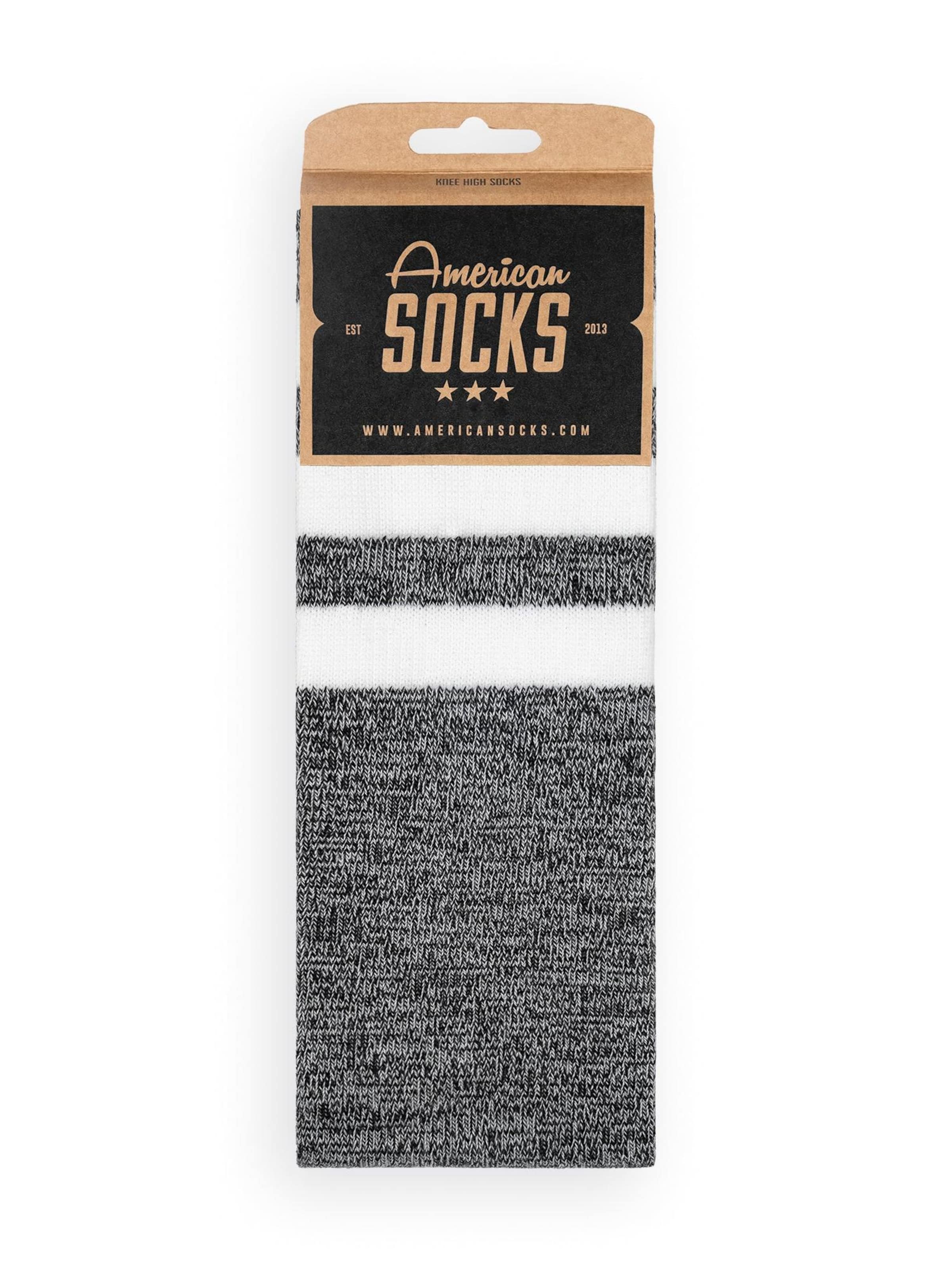 Chaussettes montantes 'WhiteNoise' American Socks en gris