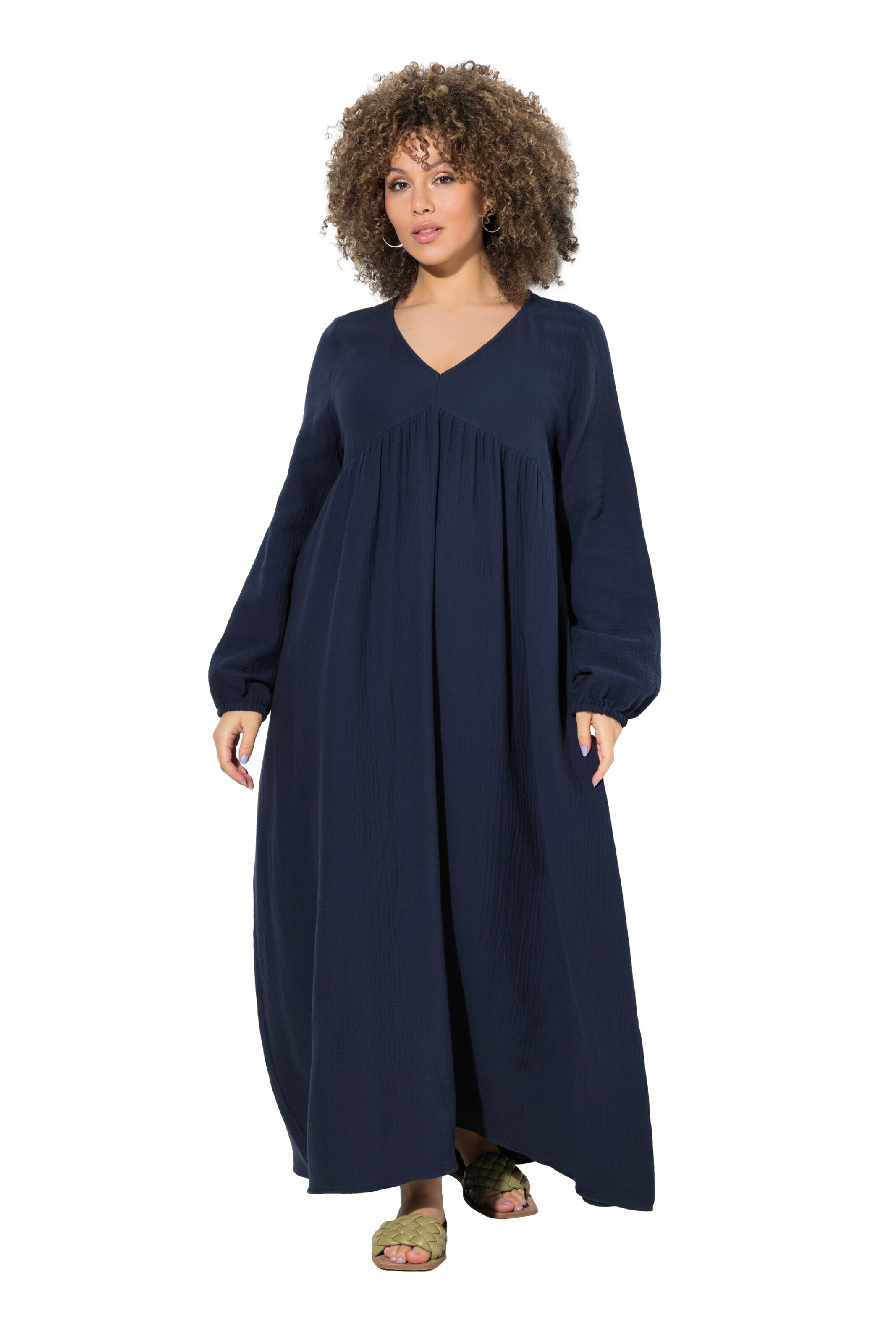 Ulla Popken Kleid in Blau: Vorderseite