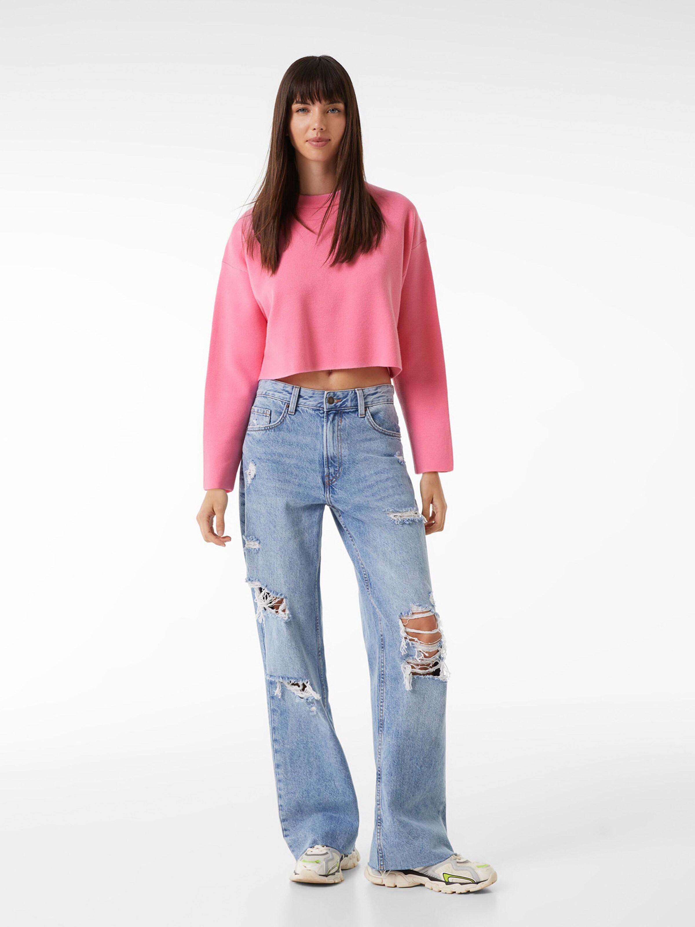 Bershka roze trui hotsell