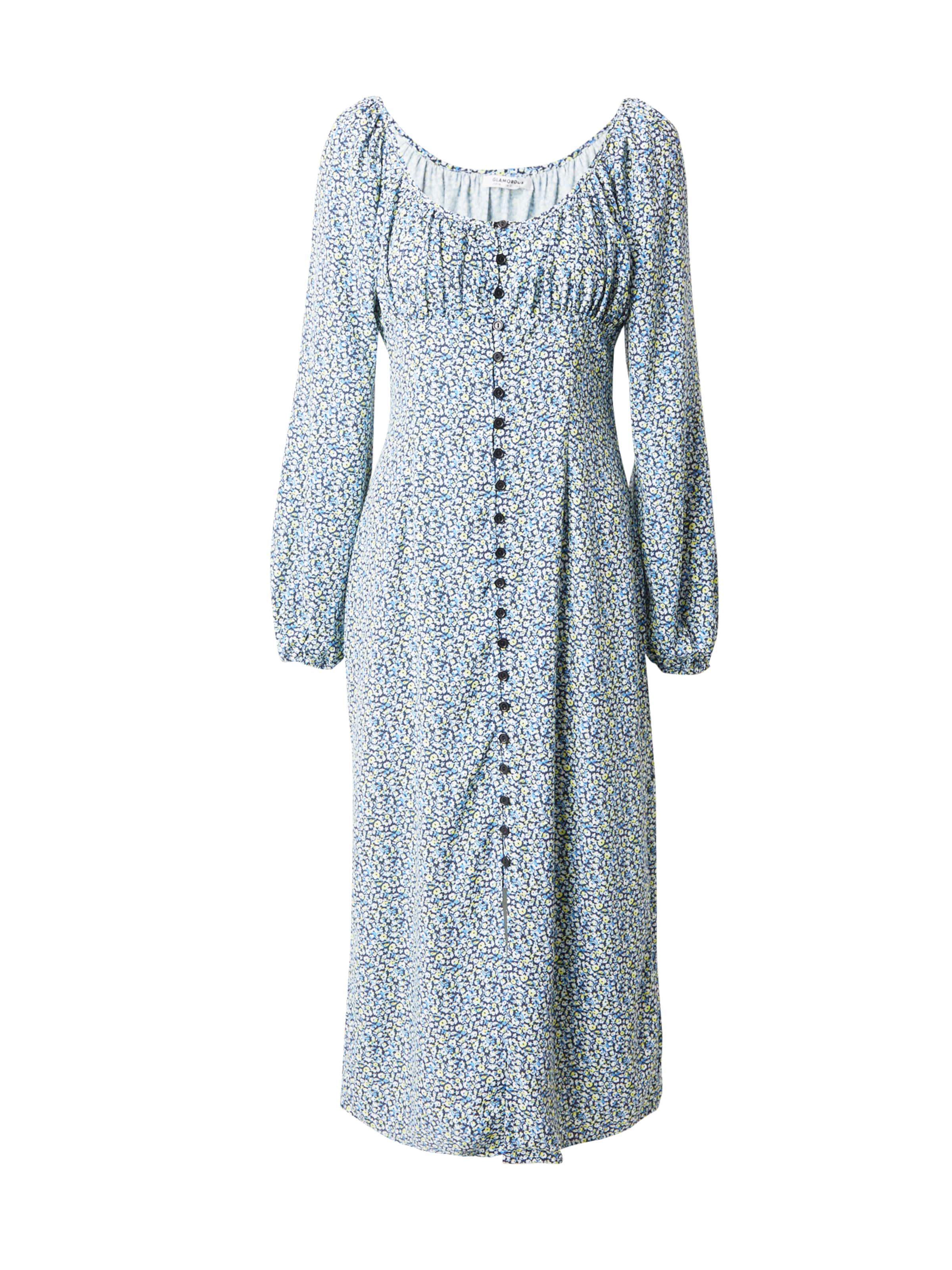 GLAMOROUS Kleita, krāsa - tumši zils / debeszils / dzeltens / balts, Preces skats