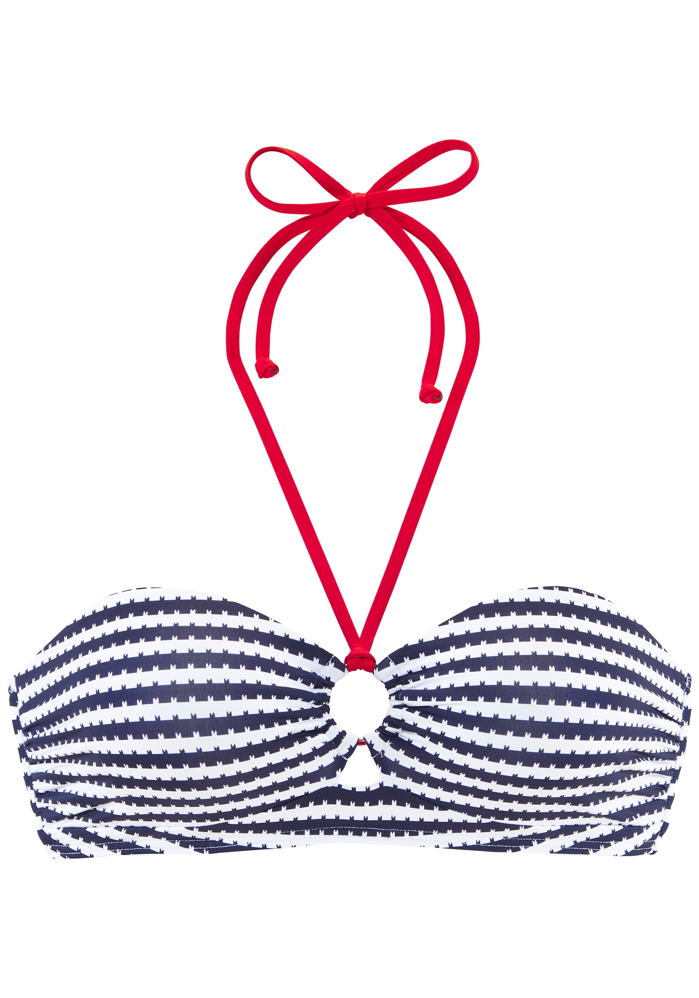 s.Oliver Bandeau Bikinitop in Blau: Vorderseite