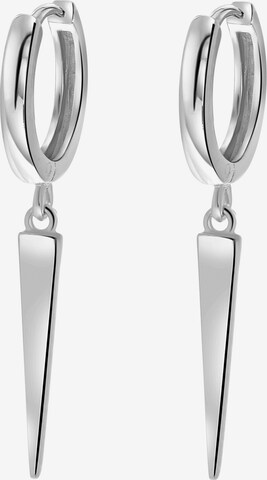 Boucles d'oreilles Lucardi en argent : devant