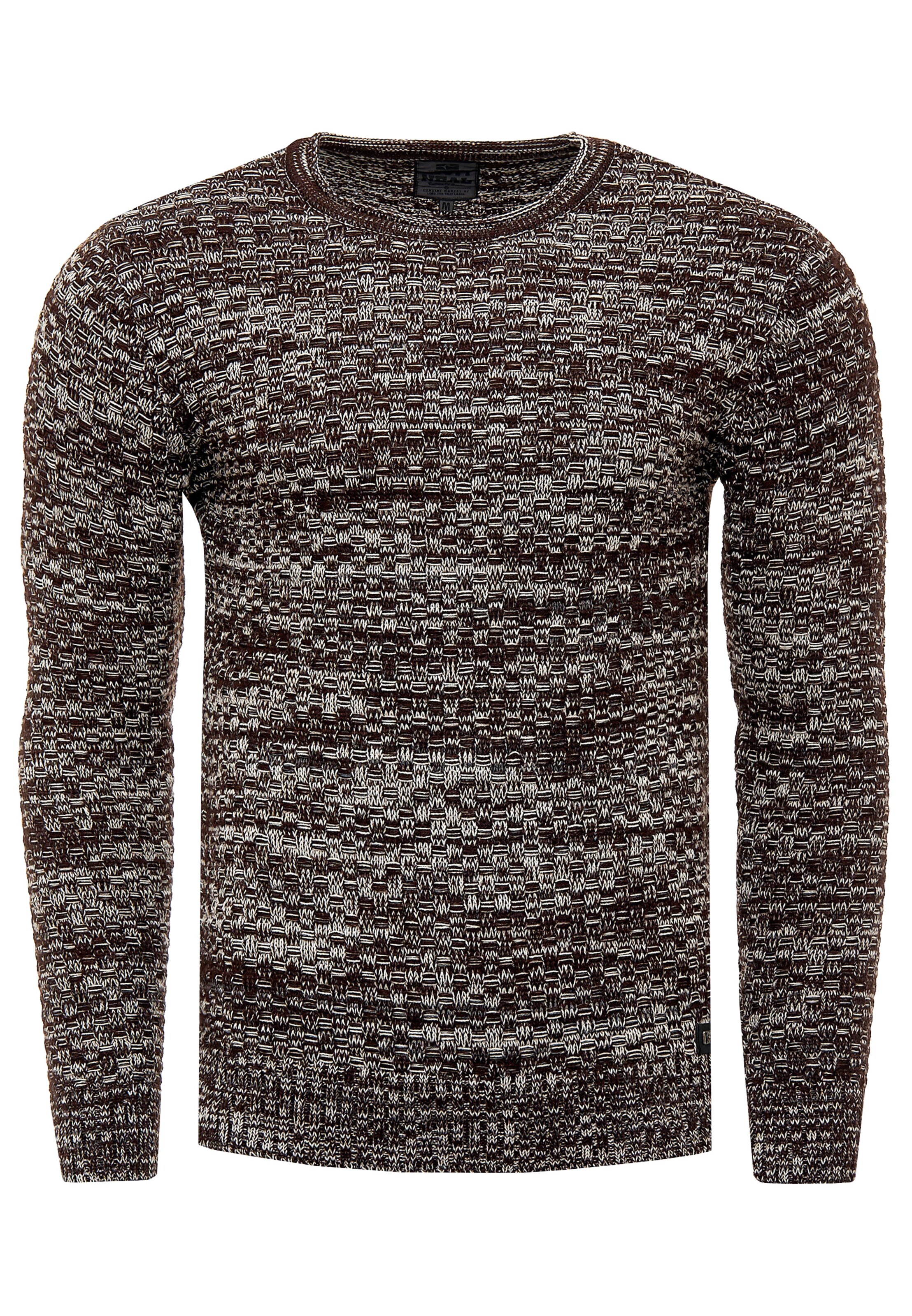 Rusty Neal Pullover in Braun: Vorderseite