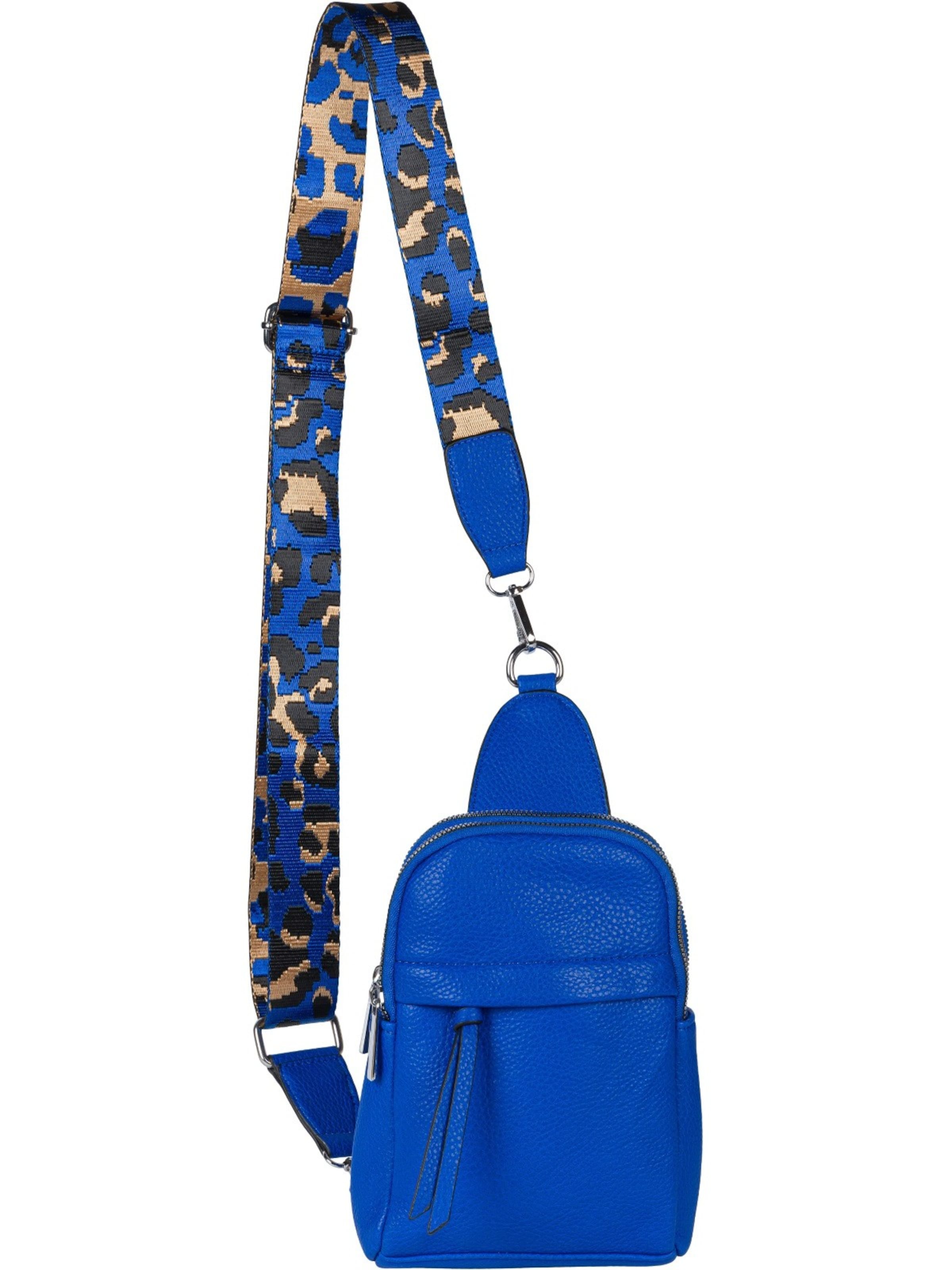 styleBREAKER Umhängetasche 'One Shoulder Rucksack Uni'‌‌ in Blau: Vorderseite