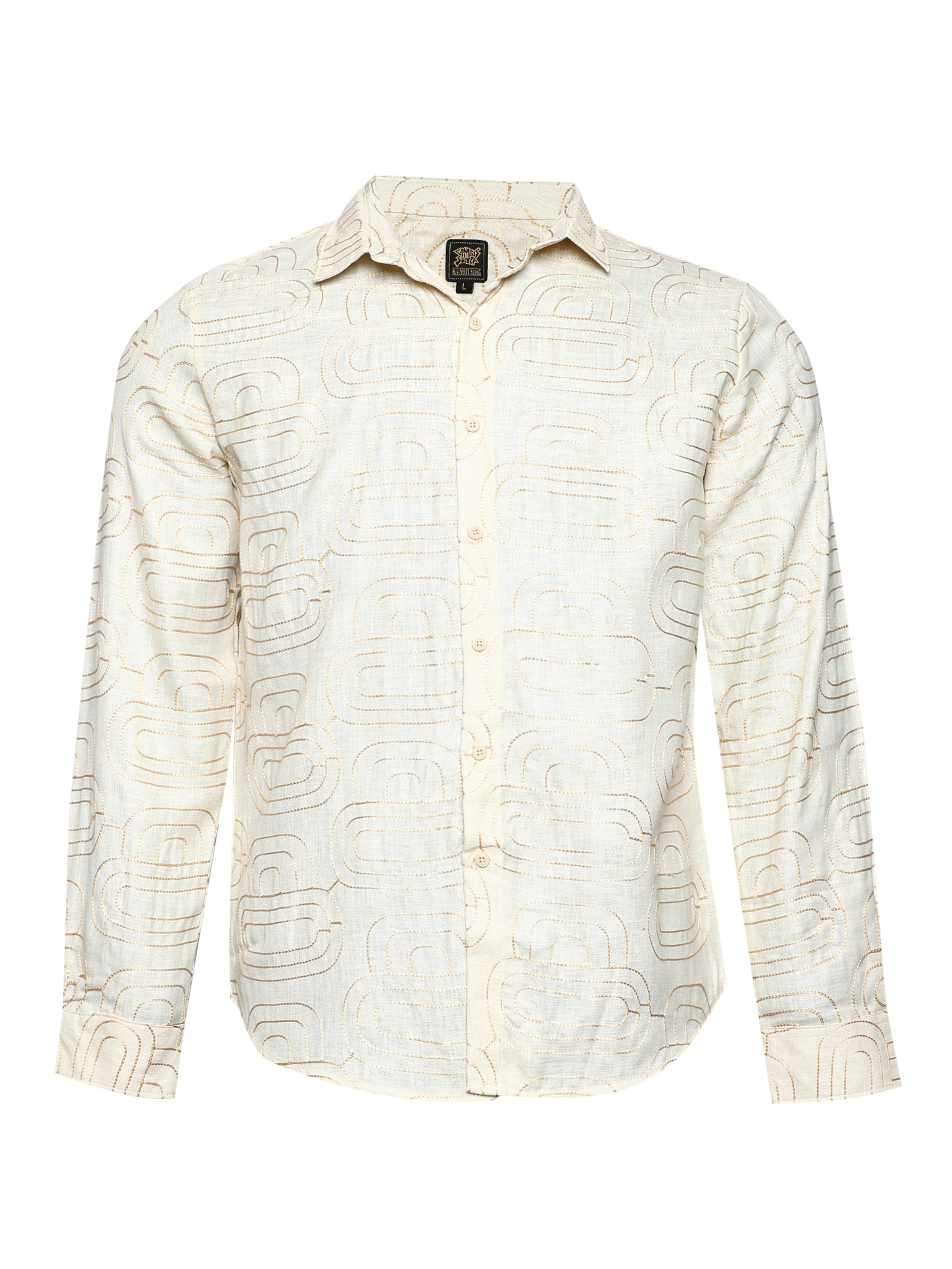 Campus Sutra Regular Fit Skjorte 'Wilda' i beige: forside