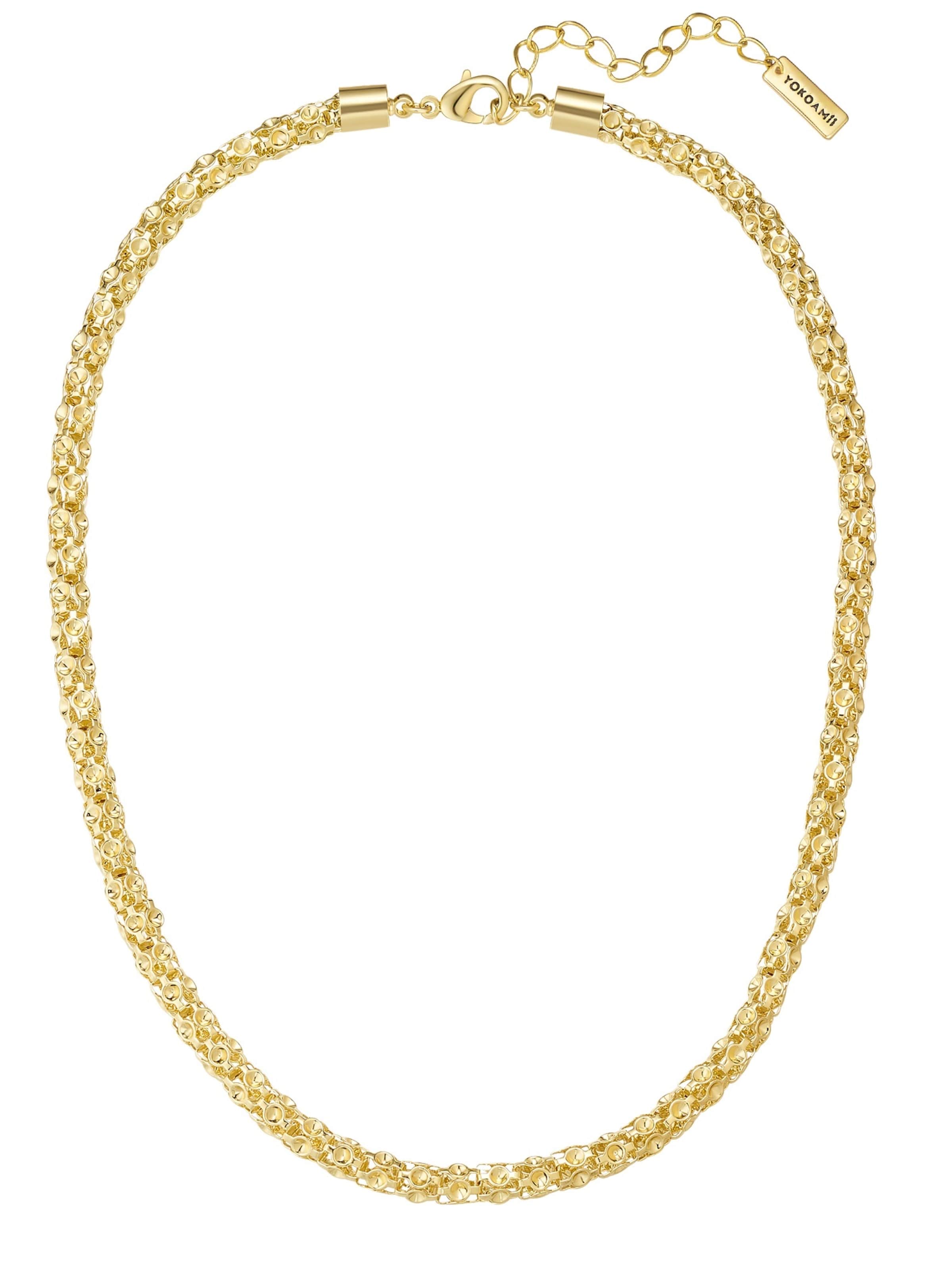 Collana di Yokoamii in oro: frontale
