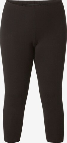 BASE LEVEL CURVY Skinny Leggings in Schwarz: predná strana