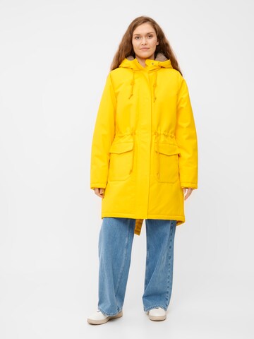 Derbe Wintermantel 'Friese Festholm' in Gelb: Vorderseite