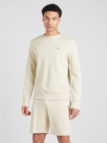 GANTSweater majica - bež boja: prednji dio