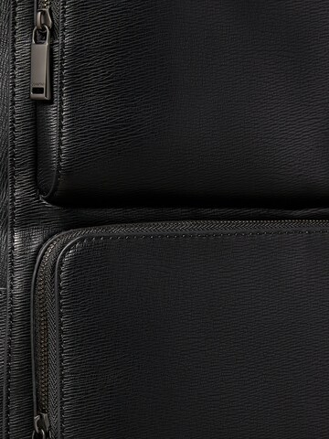 Calvin Klein Rucksack 'Saffiano' in Schwarz