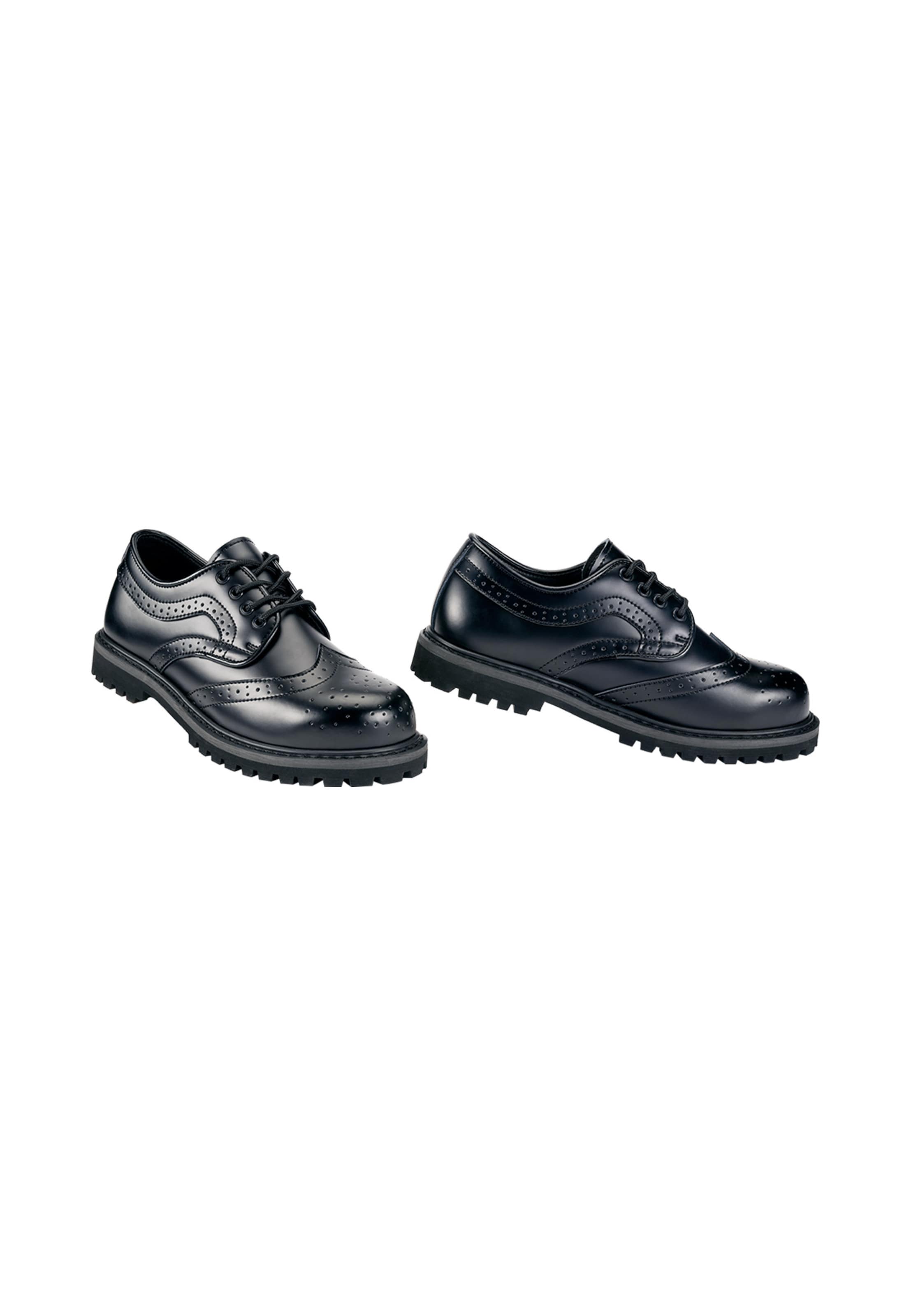 Chaussure à lacets 'Budapester Phantom' Brandit en noir