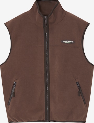 Gilet Pull&Bear en marron : devant