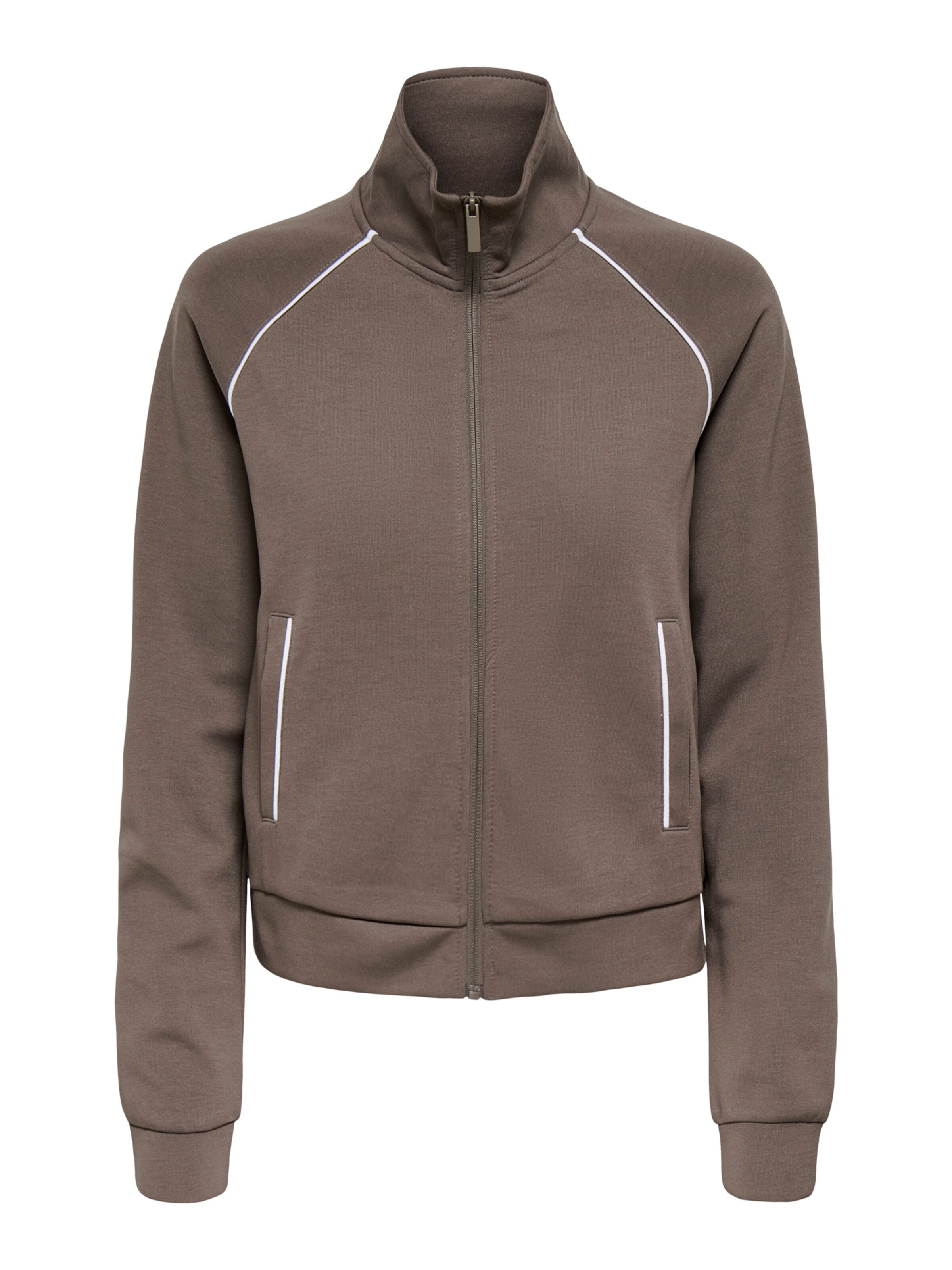 ONLY PLAY - Sudadera con cremallera deportiva 'ONPSAGE' en marrón: frente