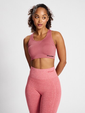 Hummel Bralette Sports Bra 'Tif' in Pink: front