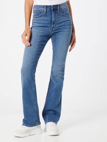 Madewell Flared Jeans in Blauw: voorkant