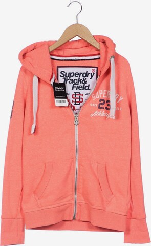 Superdry Sweatshirt & Zip-Up Hoodie in M in Orange: front
